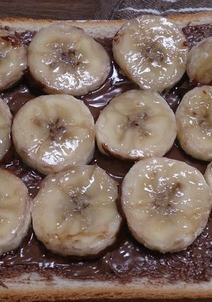 朝から幸せ♡チョコバナナトースト♪-レシピのメイン写真