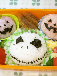 ハロウィンのキャラ弁当②-レシピのメイン写真