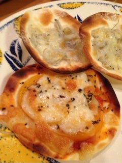 魚焼きグリルで餃子の皮ピザ♡-レシピのメイン写真