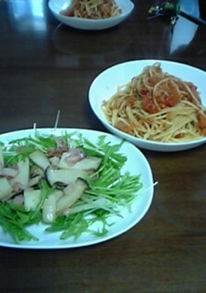 ツナとトマトの手抜きパスタ-レシピのメイン写真