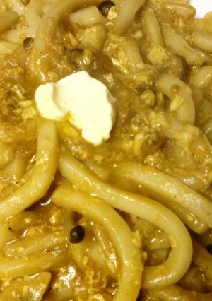 カレー鍋掃除に☆洋風カレー風味うどん-レシピのメイン写真