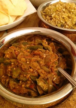インド家庭料理：オクラと玉ねぎのマサラ-レシピのメイン写真