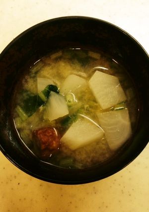 ほっこり☆かぶと厚切りベーコンのお味噌汁-レシピのメイン写真