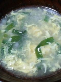 ニラ玉トロロのすまし汁-レシピのメイン写真