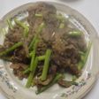 簡単!牛こま肉のニンニク焼き