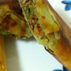 簡単！ひき肉と野菜のカレー春巻き-レシピのメイン写真