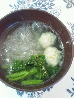 肉団子と春雨の中華風スープ♪-レシピのメイン写真