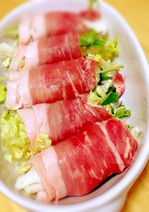 簡単！節約！レンジでチン☆白菜の豚肉巻き-レシピのメイン写真