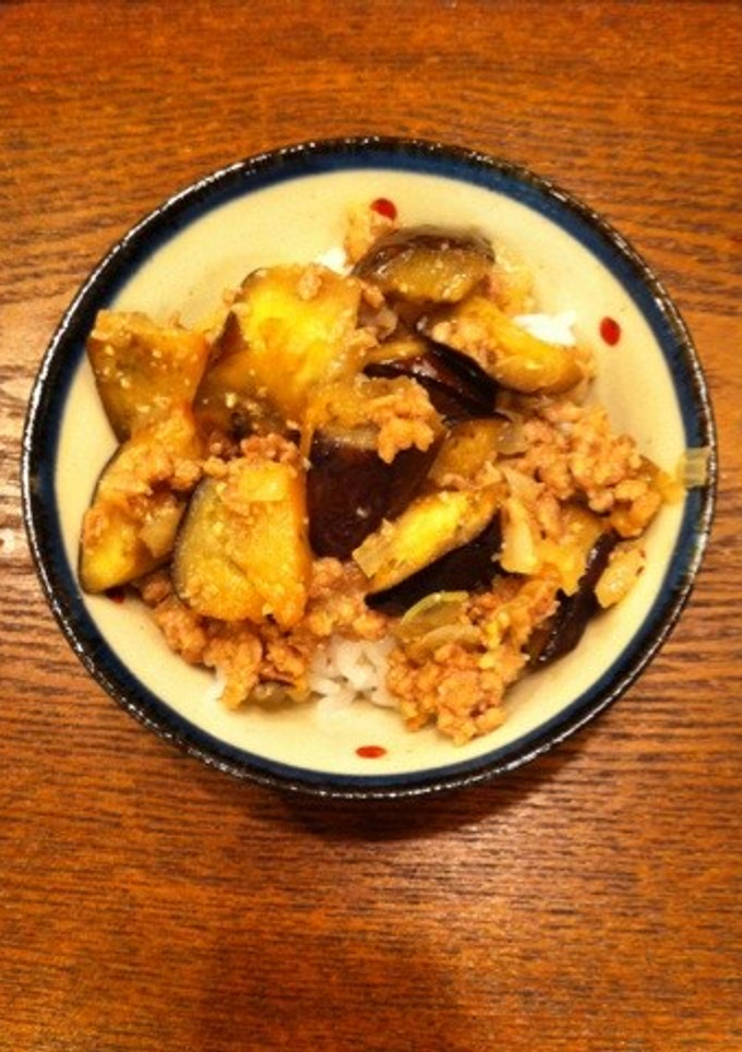 玉ねぎが決め手！ナスとひき肉のみそ炒め-レシピのメイン写真