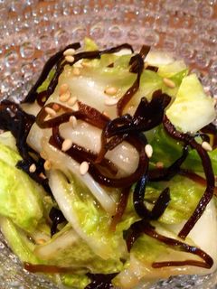 【超簡単】塩こんぶの白菜胡麻和え-レシピのメイン写真