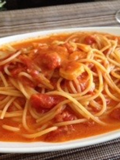 トマトとニンニクのパスタ-レシピのメイン写真