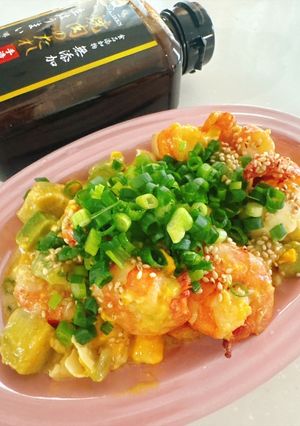 味研焼肉の生だれで作る 海老アボカドサラダ-レシピのメイン写真