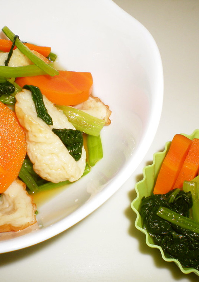 ちくわと小松菜の煮物(レンジ)-レシピのメイン写真