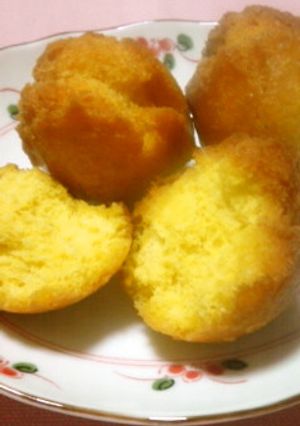 ☆しあわせ色かぼちゃサーターアンダギー☆-レシピのメイン写真
