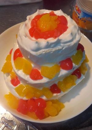 簡単☆バースデーケーキ-レシピのメイン写真