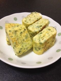 お弁当に☆青のりと長ネギの卵焼き-レシピのメイン写真