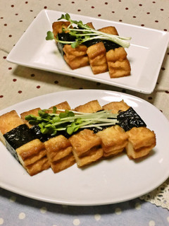 甘辛厚揚げの海苔巻き♪-レシピのメイン写真
