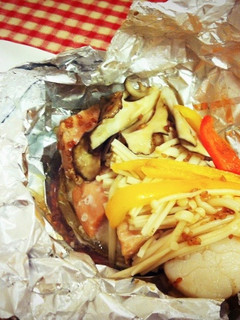 簡単♪鮭とほたてのホイル焼き-レシピのメイン写真