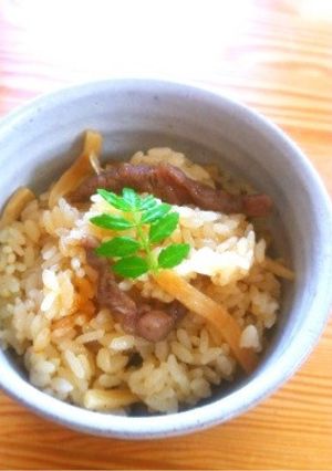 牛肉と竹の子のしぐれ煮ごはん-レシピのメイン写真