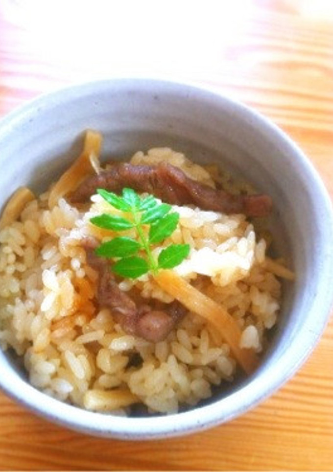 牛肉と竹の子のしぐれ煮ごはん-レシピのメイン写真