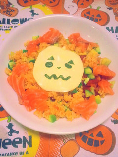 ハロウィン版 サラダ寿司♪-レシピのメイン写真