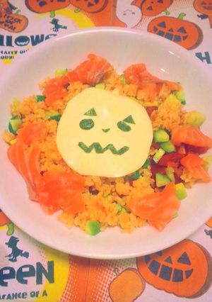 ハロウィン版　サラダ寿司♪-レシピのメイン写真