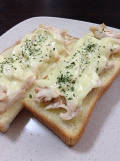 ささみのたらこチーズトースト-レシピのメイン写真