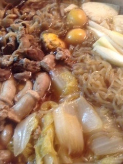 鶏もつのすき焼き-レシピのメイン写真