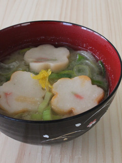 1人分のレシピ!長ねぎと花麩のみそ汁-レシピのメイン写真