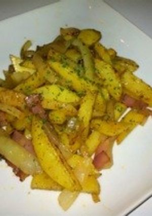 オニポテベーコンのカレー風味炒め(8)-レシピのメイン写真