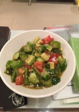 おくらアボカドトマトの和えもの。-レシピのメイン写真