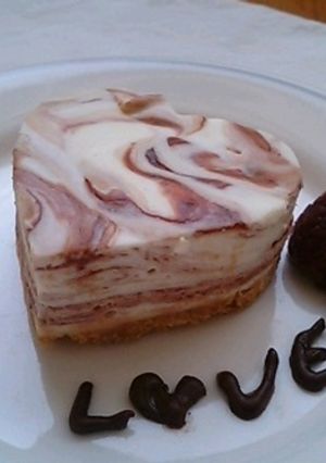 マーブルチョコレート★レアチーズケーキ-レシピのメイン写真