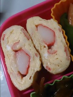 お弁当に*Wカニカマたまごやき*-レシピのメイン写真