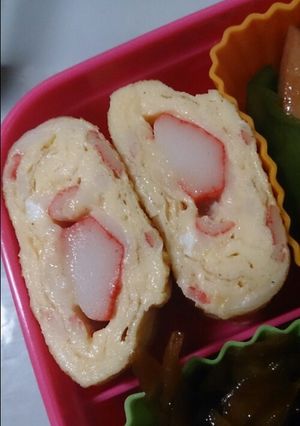 お弁当に＊Wカニカマたまごやき＊-レシピのメイン写真