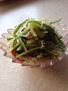 節約レシピ‼︎きゅうりともやしのナムル☆-レシピのメイン写真
