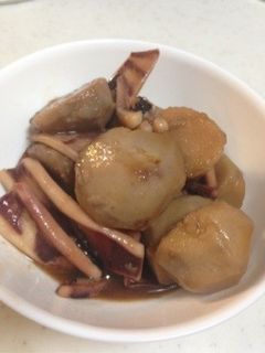間違いない✨里芋とイカの煮物-レシピのメイン写真