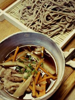 豚こまと根菜のつけ蕎麦-レシピのメイン写真