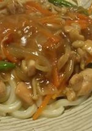 お野菜たっぷりあんかけうどん-レシピのメイン写真