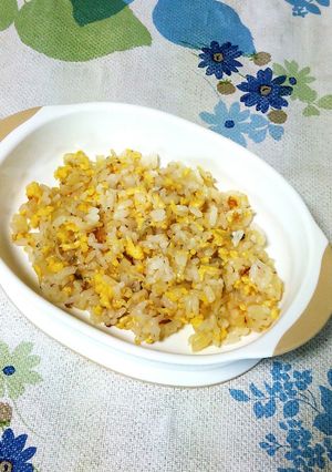 離乳食後期★パクパク完食♪じゃこ卵炒飯♡-レシピのメイン写真