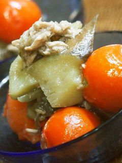 ♡ナスとツナとミニトマトの煮物♡-レシピのメイン写真