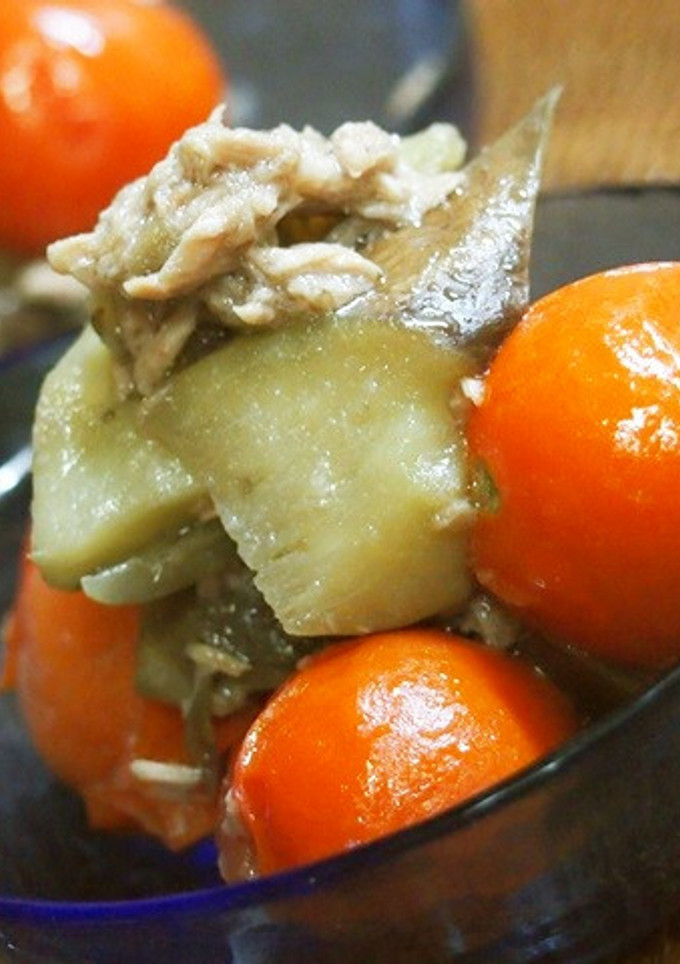 ♡ナスとツナとミニトマトの煮物♡-レシピのメイン写真