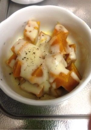 一人暮らしのかぼちゃチーズ-レシピのメイン写真
