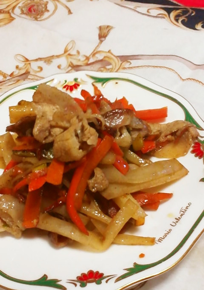 大根と人参の皮で作る風味豊かな中華炒め-レシピのメイン写真