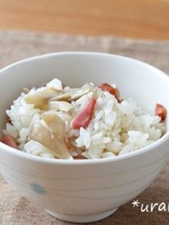 ベーコンと舞茸の炊き込みご飯-レシピのメイン写真