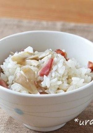 ベーコンと舞茸の炊き込みご飯-レシピのメイン写真