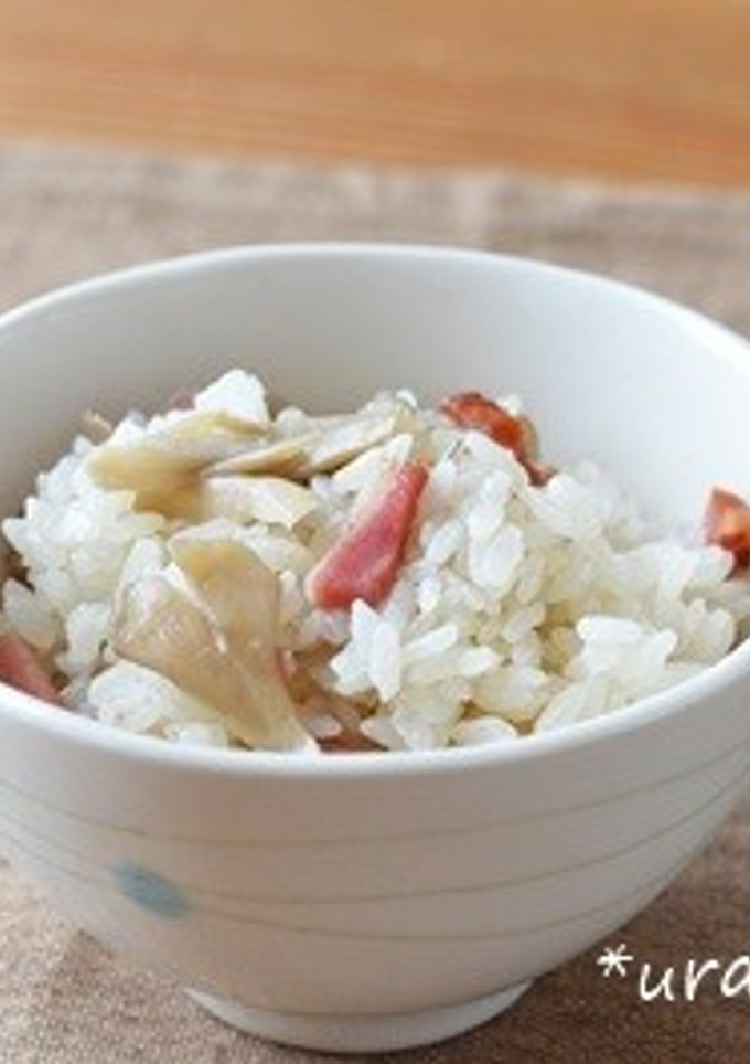 ベーコンと舞茸の炊き込みご飯-レシピのメイン写真