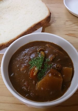 ２種のルウで♡挽き肉キノコカレー♬-レシピのメイン写真