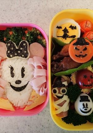 キャラ弁　ハロウィン　ミニー-レシピのメイン写真