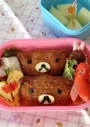 キャラ弁 いなリラックマ-レシピのメイン写真