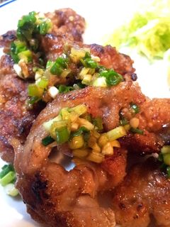 豚ももこまぎれでサクサク揚げ♪ネギだれで-レシピのメイン写真